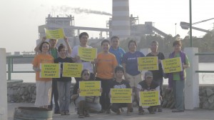 HCWH, health students and Defend Zambales in front of Masinloc coal